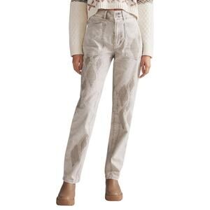 Anthropologie Pilcro The Wanderer Embroidered Utility Pants 25